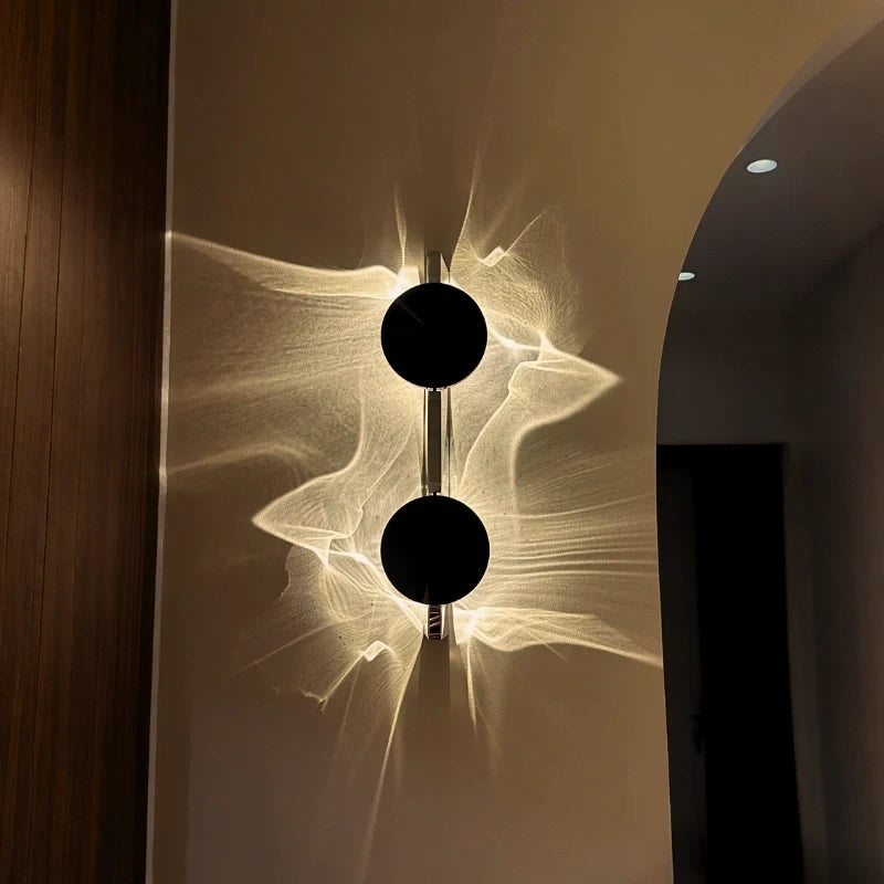 Aplique de Pared LED Corrugado de Lujo - Luz Ambiental y Diseño Artístico