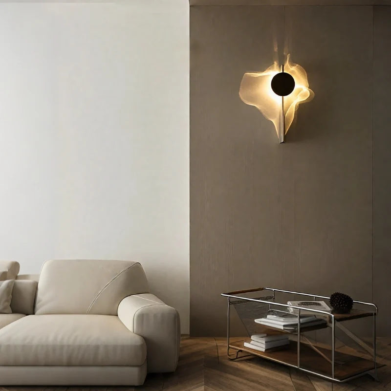 Aplique de Pared LED Corrugado de Lujo - Luz Ambiental y Diseño Artístico