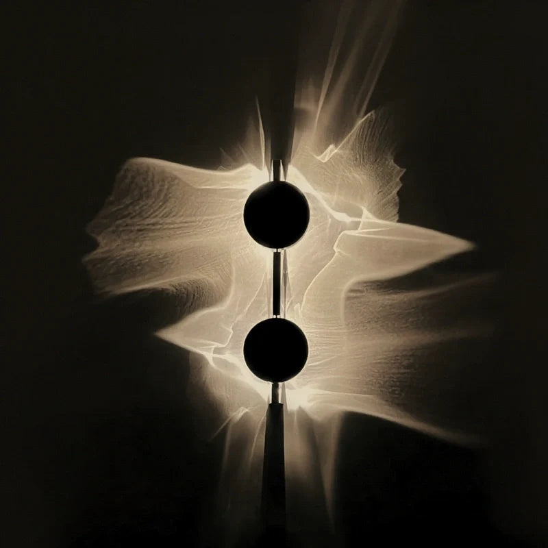 Aplique de Pared LED Corrugado de Lujo - Luz Ambiental y Diseño Artístico