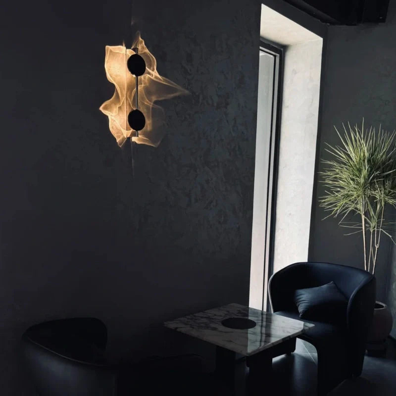 Aplique de Pared LED Corrugado de Lujo - Luz Ambiental y Diseño Artístico