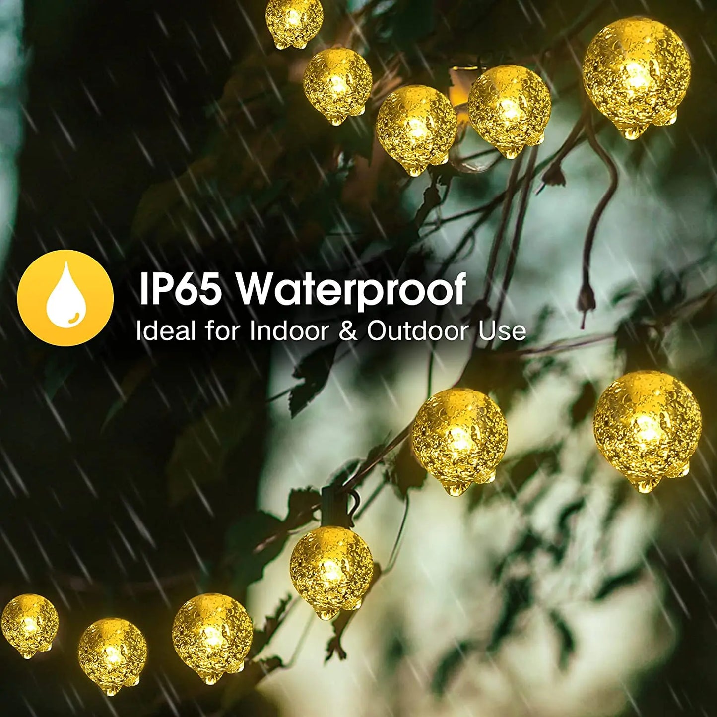 Guirnalda de Luces Solares LED Impermeables para Exterior⁠