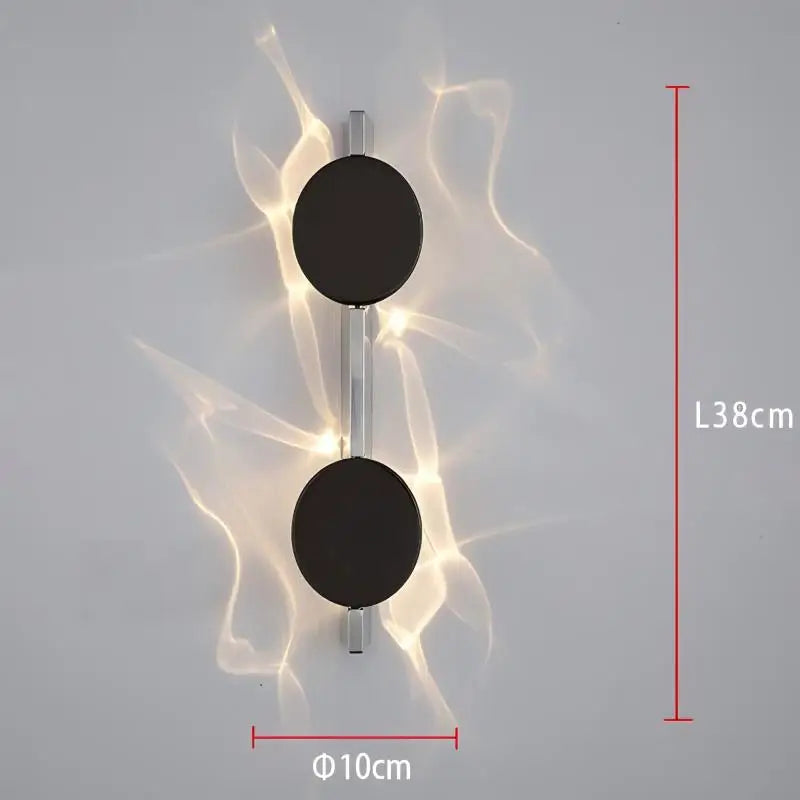 Aplique de Pared LED Corrugado de Lujo - Luz Ambiental y Diseño Artístico
