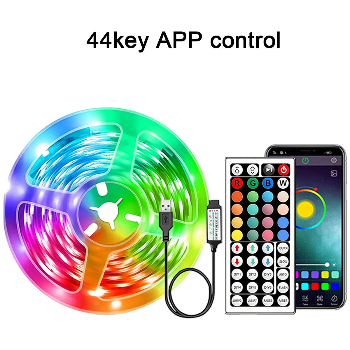 Tira LED Inteligente RGB con Control por App y Múltiples Medidas