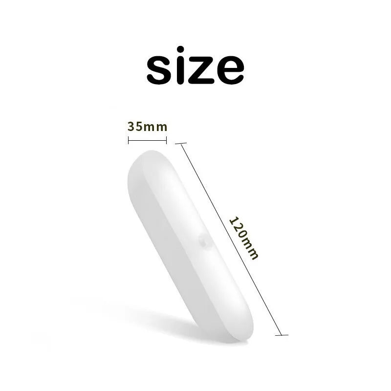 Lámpara LED Inalámbrica Magnética con Sensor de Movimiento y Recargable por USB