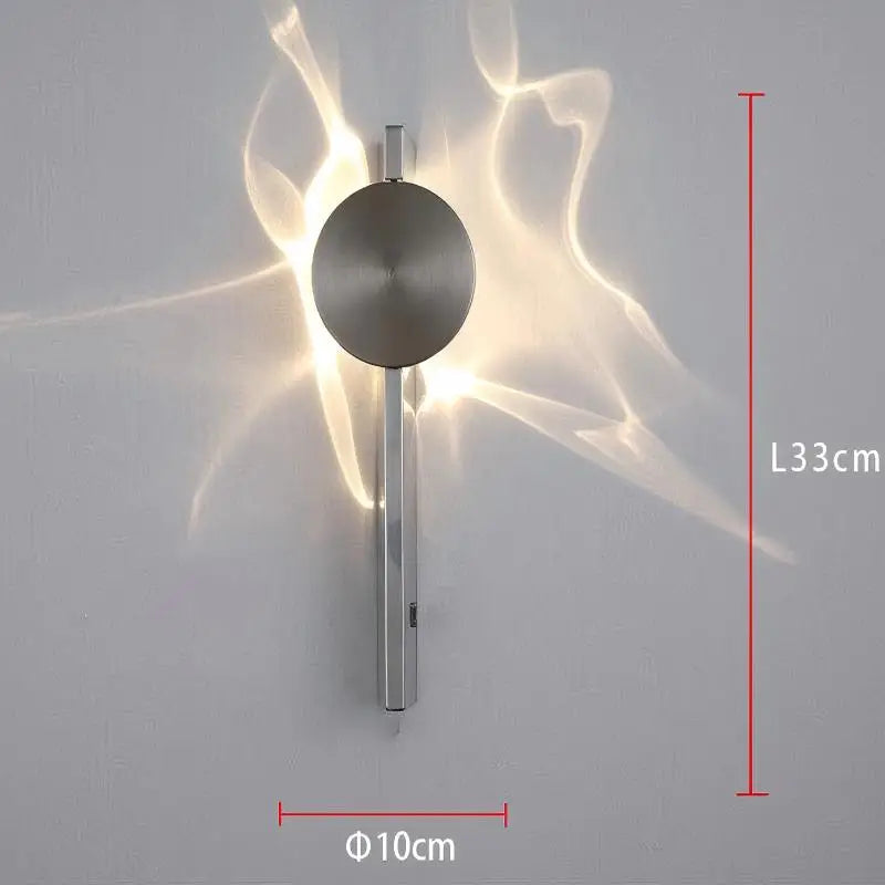Aplique de Pared LED Corrugado de Lujo - Luz Ambiental y Diseño Artístico