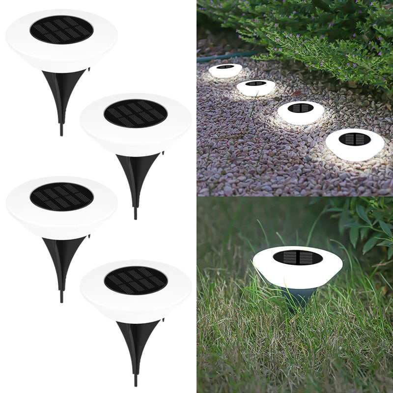 Luces Solares LED Impermeables para el Suelo de Jardín y Sendero