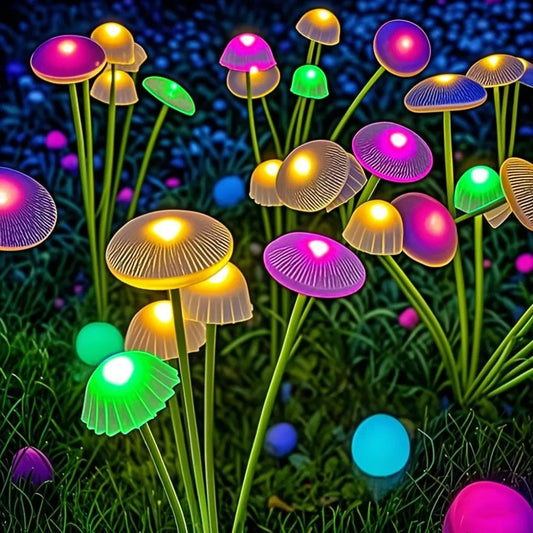 Luces Solares LED en Forma de Seta para Jardín Impermeables