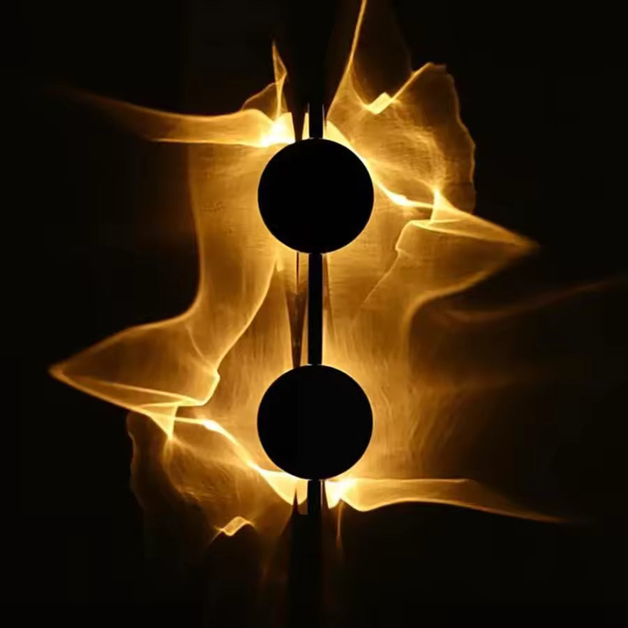 Aplique de Pared LED Corrugado de Lujo - Luz Ambiental y Diseño Artístico