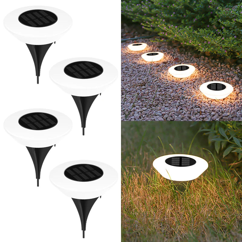 Luces Solares LED Impermeables para el Suelo de Jardín y Sendero