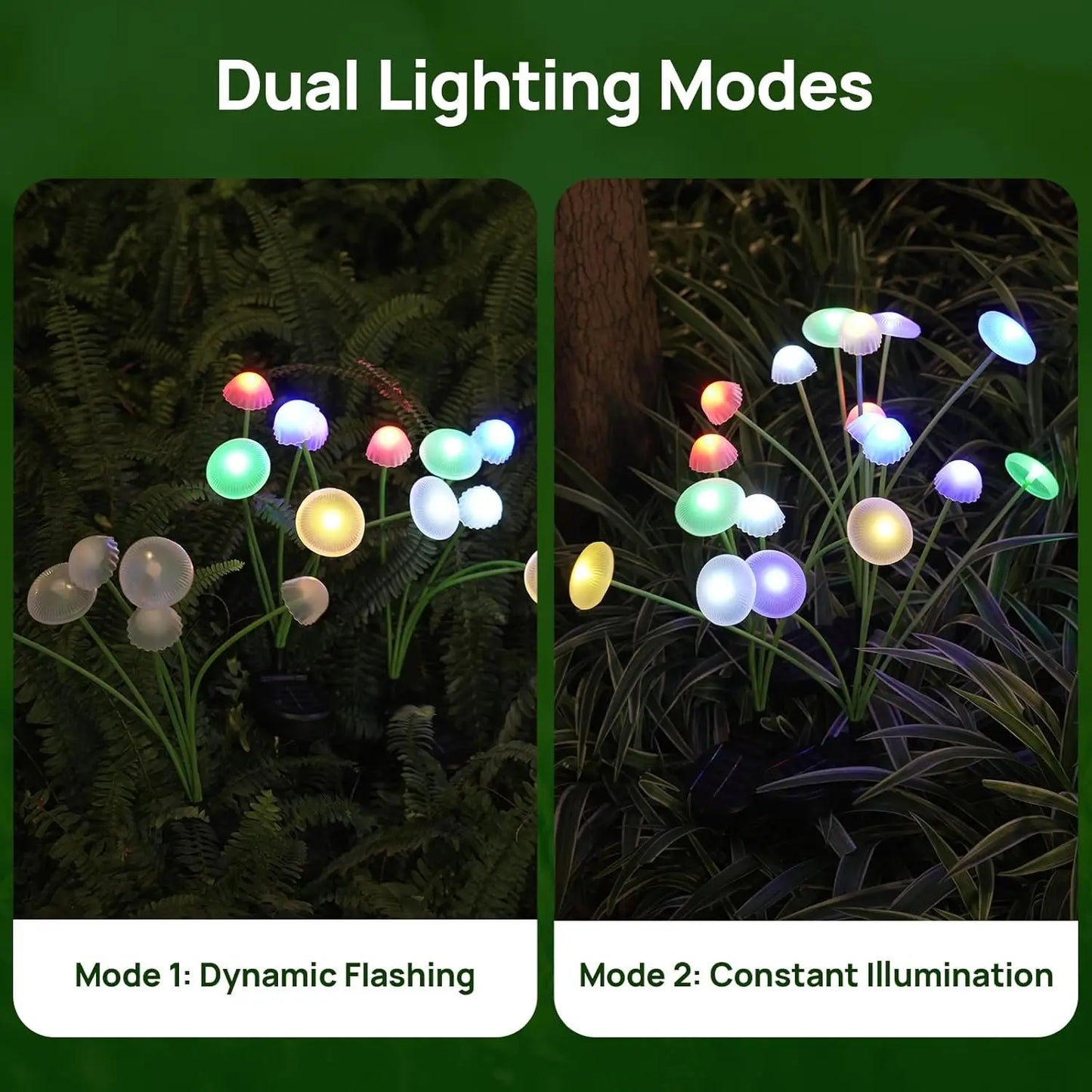 Luces Solares LED en Forma de Seta para Jardín Impermeables