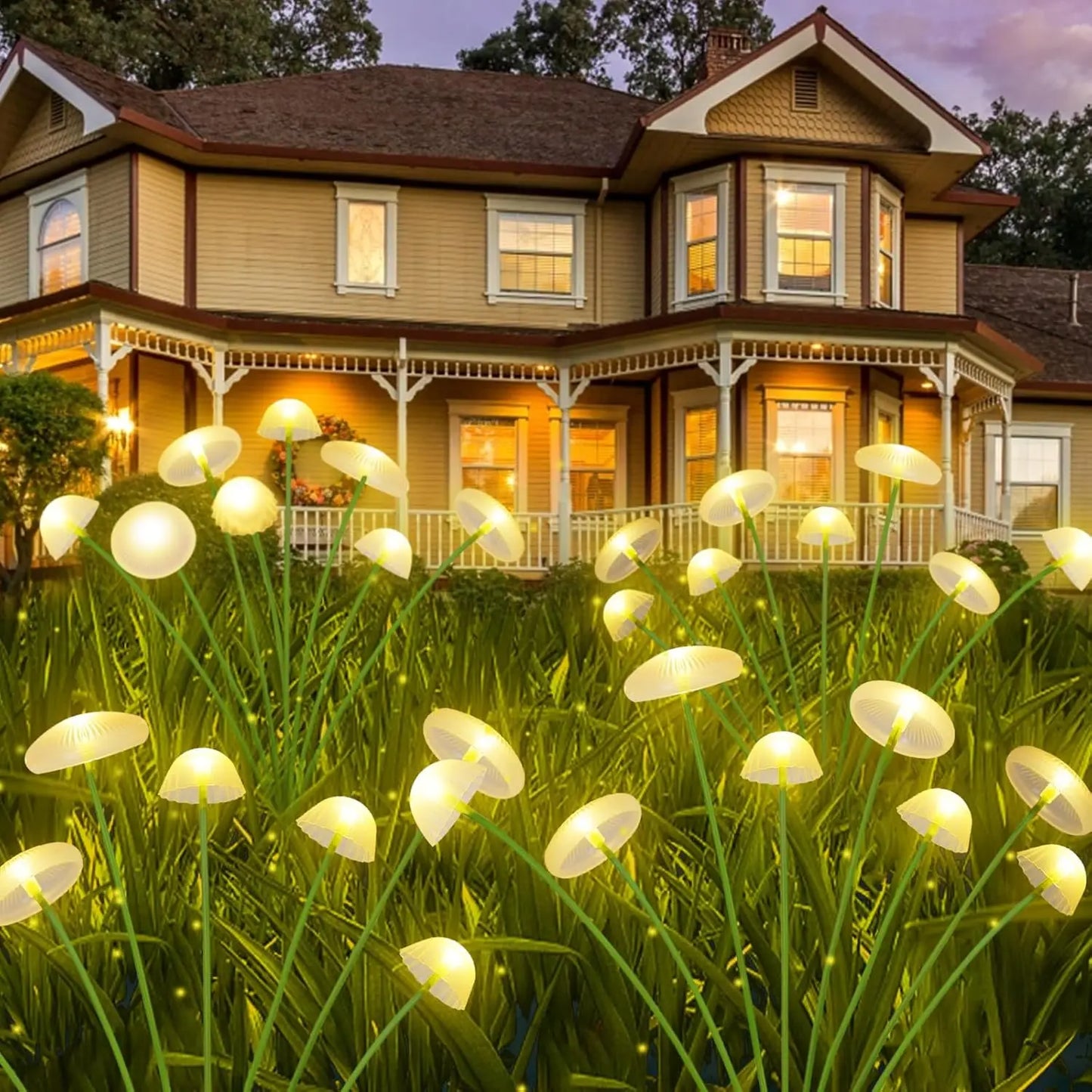 Luces Solares LED en Forma de Seta para Jardín Impermeables
