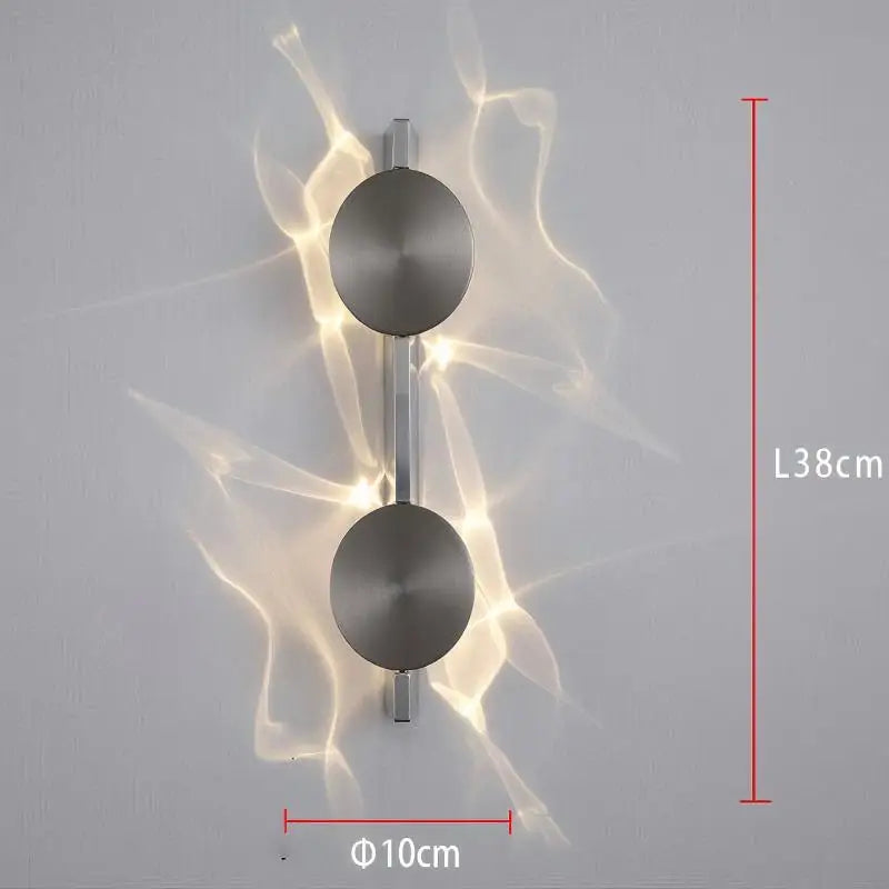 Aplique de Pared LED Corrugado de Lujo - Luz Ambiental y Diseño Artístico