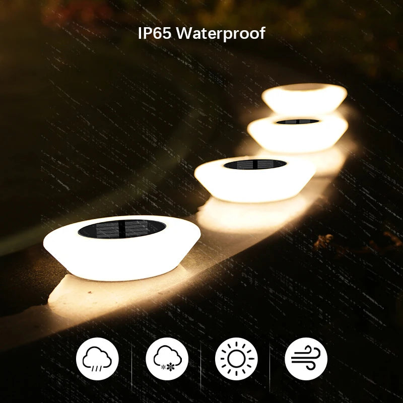 Luces Solares LED Impermeables para el Suelo de Jardín y Sendero