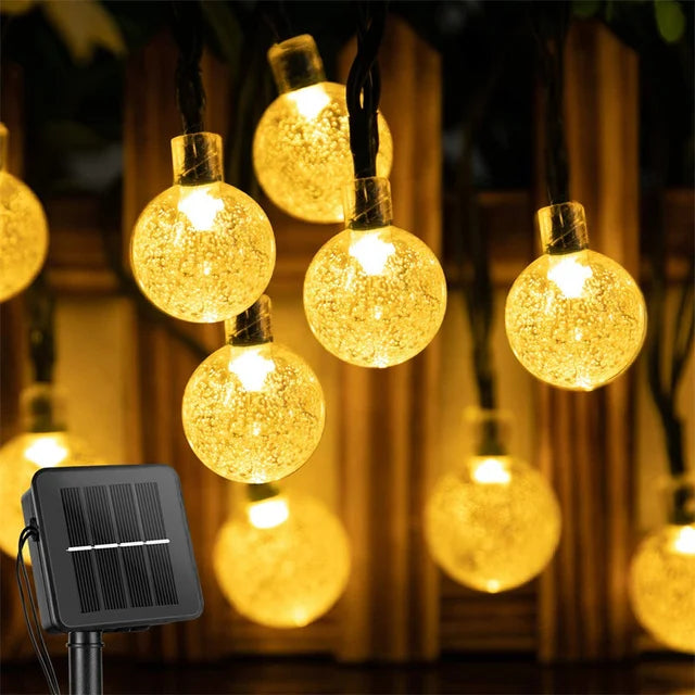 Guirnalda de Luces Solares LED Impermeables para Exterior⁠