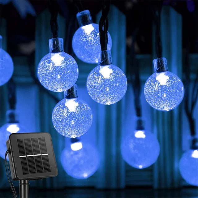 Guirnalda de Luces Solares LED Impermeables para Exterior⁠