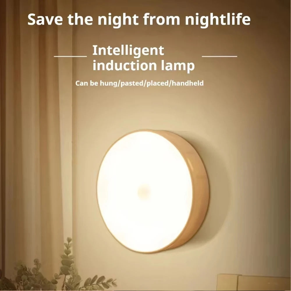 Lámpara LED Inalámbrica Magnética con Sensor de Movimiento y Recargable por USB
