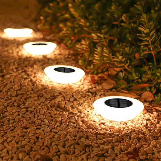 Luces Solares LED Impermeables para el Suelo de Jardín y Sendero