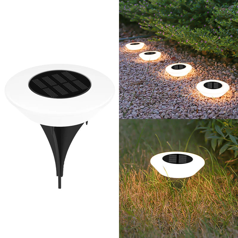 Luces Solares LED Impermeables para el Suelo de Jardín y Sendero