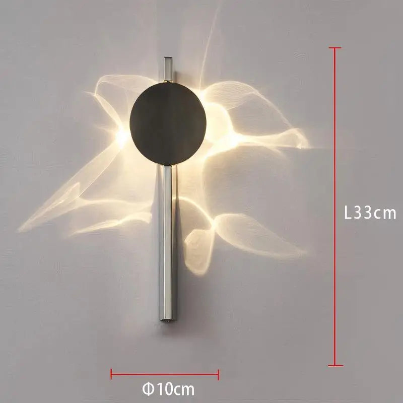 Aplique de Pared LED Corrugado de Lujo - Luz Ambiental y Diseño Artístico