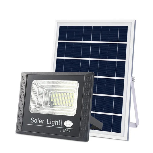 Foco LED Solar de Exterior 30W con Control Remoto e Impermeable